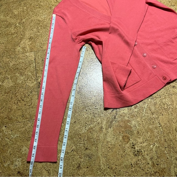Pendleton Silk Blend Button Cardigan Sweater In Melon NWOT Sz L - Picture 10 of 10